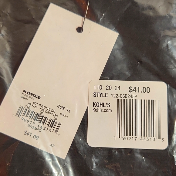 ❤️NWT INTEMPO PLUS SIZE BODYSUIT - BLACK CUTOUT ACCENT SNAP CROTCH - LIKE TORRID - Picture 3 of 7